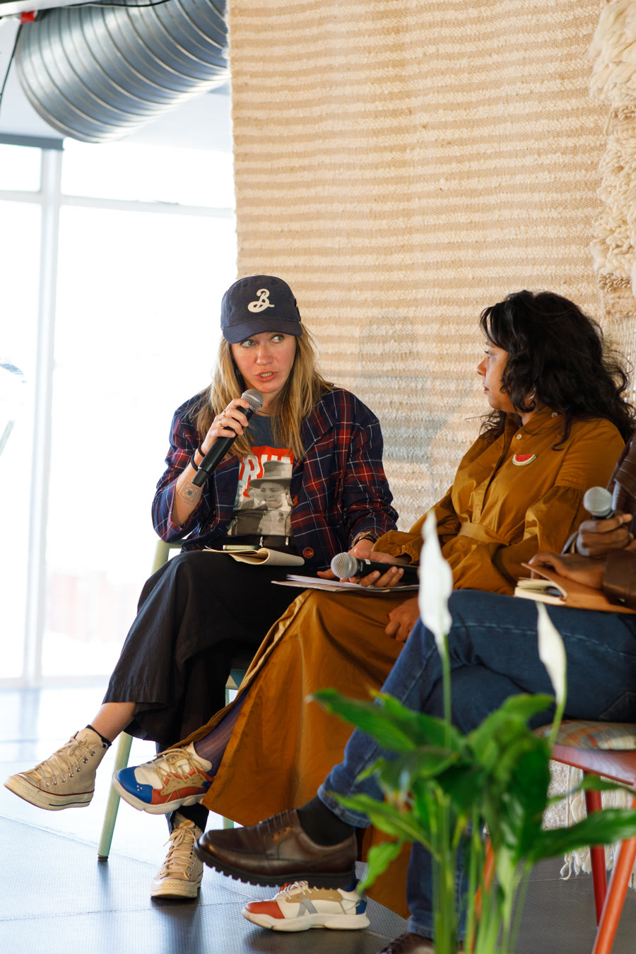 A participant at an institute gathering